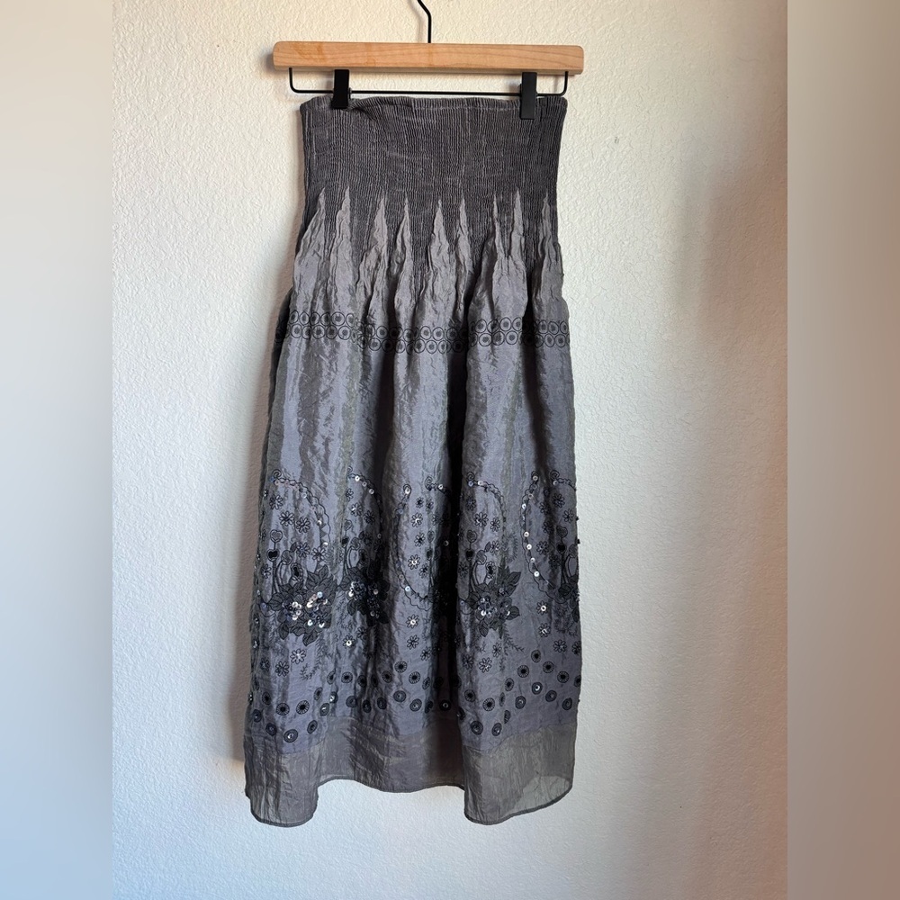 Lapis Embellished Maxi Skirt - Picture 2 of 7